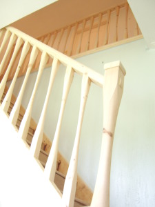Pine balustrading